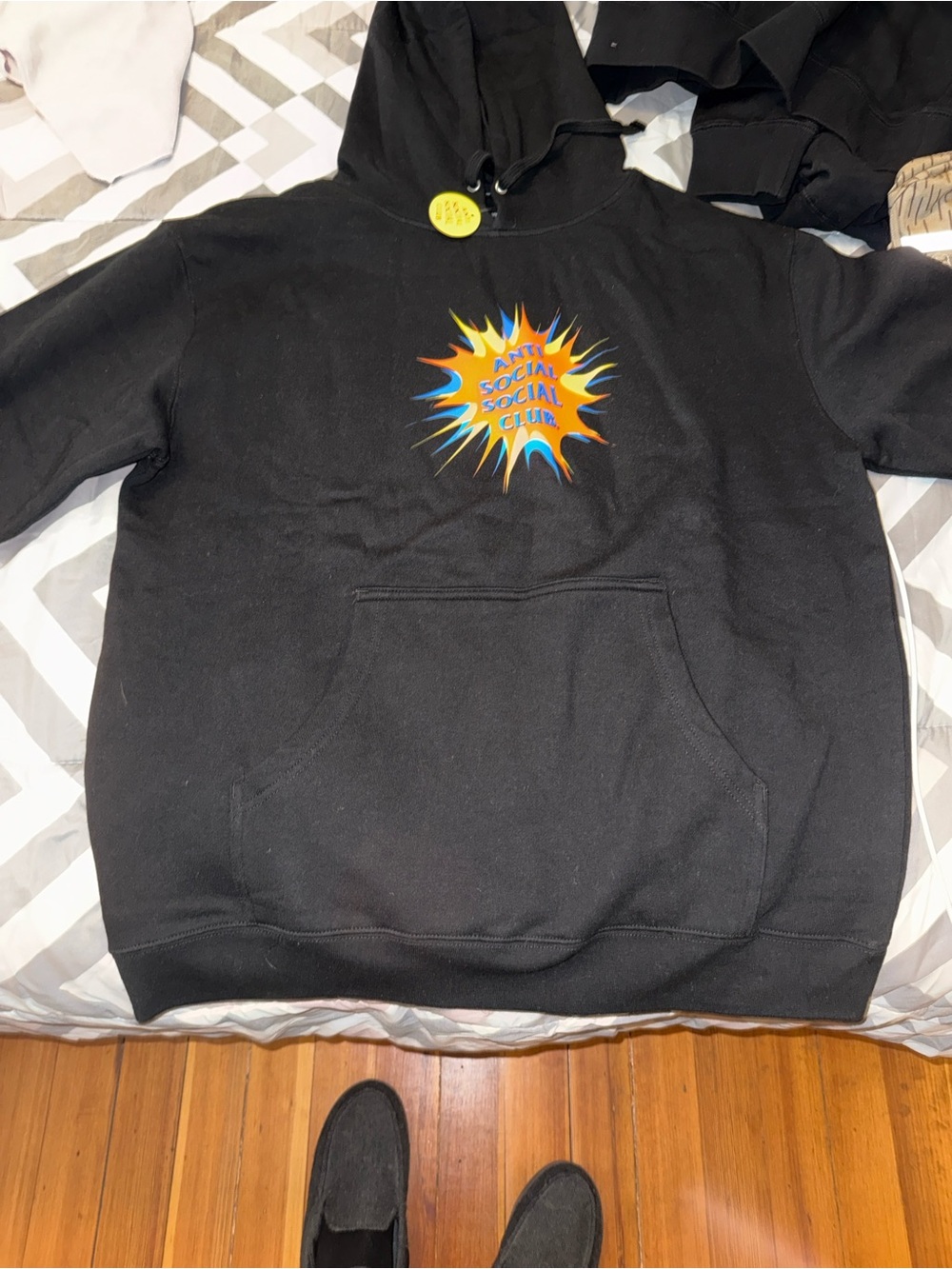 Anti Social Social Club Black Graphic Hoodie